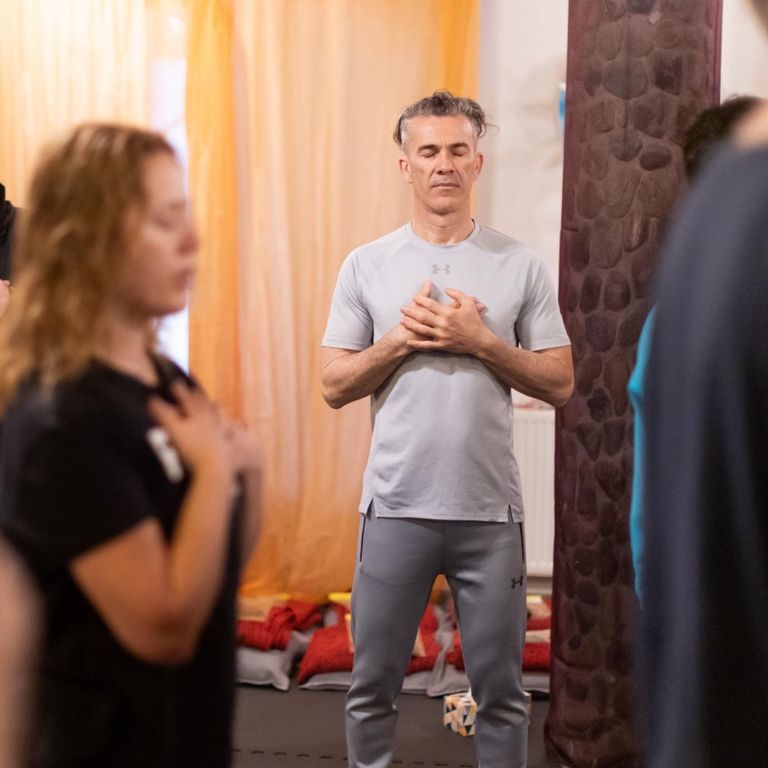 Gourishanker Meditation, Breathing, soft gazing, soft spontaneous movement and silent stillness. 